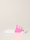 Msgm Kids' Slide Sandals In Pvc In Pink
