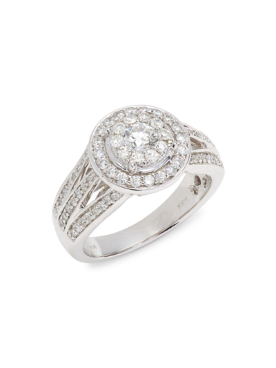 Saks Fifth Avenue Women's 14k White Gold & 1 Tcw Diamond Statement Ring