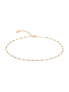 SAKS FIFTH AVENUE WOMEN'S 14K YELLOW GOLD BEADED ANKLET