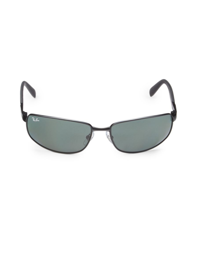 Ray Ban Women's Rb3254 61mm Rectangle Sunglasses In Matte Black