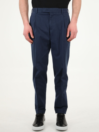 Pt01 Blue Cottone Trousers