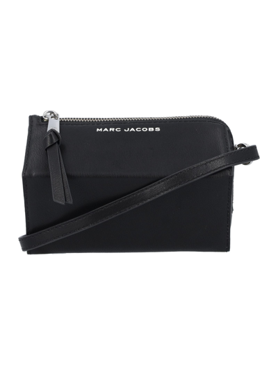 Marc Jacobs The Wedge Crossbody Phone Case In Black