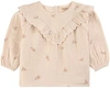 MARMAR COPENHAGEN MARMAR COPENHAGEN PINK ROSE PEONY TULETTE BLOUSE,221-395-011301