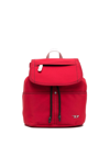 Diesel Foldover Drawstring Backpack In Red