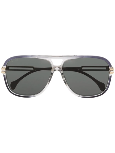 Gucci Pilot-frame Sunglasses In Grey