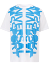 Burberry Cotton Universal Passport Oversized T-shirt In Weiss