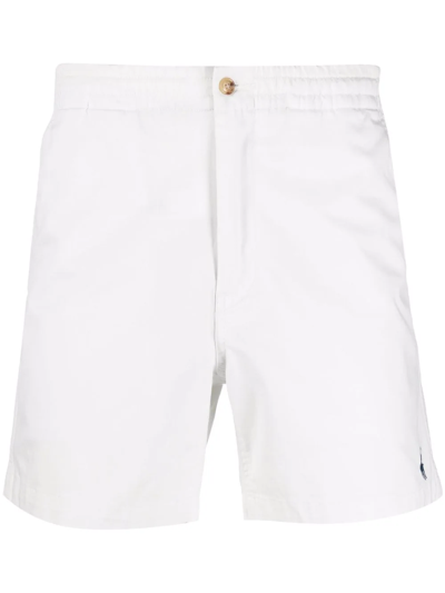 Polo Ralph Lauren Polo Pony Cotton Chino Shorts In Weiss