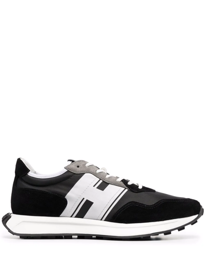 Hogan Low-top Trainers H601 Suede In Black