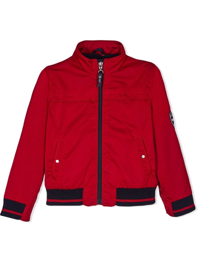 Lapin House Babies' Zip-up Bomber Jacket In Red