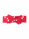 Monnalisa Bow-detail Polka Dot Hairband In Red