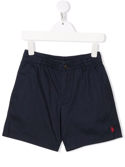 Ralph Lauren Kids' Straight-leg Chino Shorts In Blue