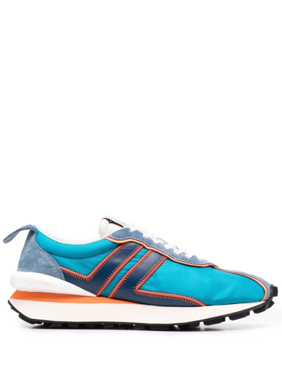 Lanvin Bumbr Low-top Sneakers In Blue,orange