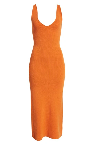 Free People Daniela Midi Sweater Dress In Orange | ModeSens