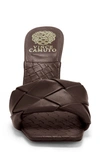 Vince Camuto Brelanie Braided Strap Sandal In Chocolate Craving