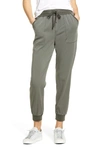 Splendid Drawstring Joggers In Vintage Olive Brown