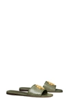 Tory Burch Eleanor Slide Sandal In Palm Leaf/ Palm Leaf
