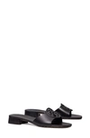 Tory Burch Women's Bombé Miller Leather Slide Sandals In Perfect Black
