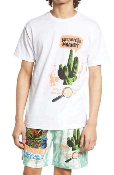 Market Growth  Cotton Graphic Tee In White