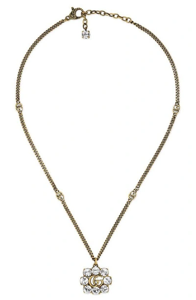 Gucci Gourmet Crystal Pendant Necklace In Undefined