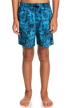 QUIKSILVER KIDS' OCEANMADE RECYCLED POLYESTER SWIM TRUNKS