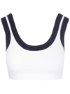 ALEXANDER WANG ALEXANDER WANG LOGO TRIM KNITTED BRA TOP