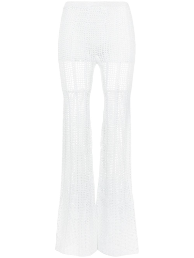 Dion Lee Open Crochet Pants In Blue