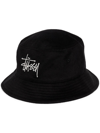 Stussy Black Stock Bucket Hat