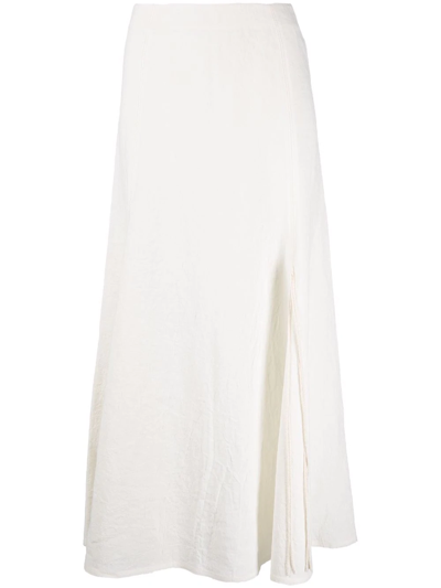 Chloé Rock 纹理半身裙 In White