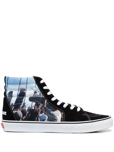 Vans X Moca Frances Stark Sk8-hi Sneakers In Black