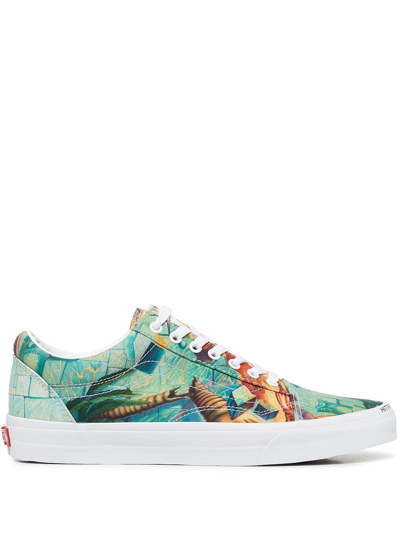 Vans Old Skool Illustrated-sneakers Sneakers In Blue