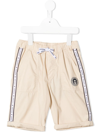 AIGNER LOGO-TAPE DETAIL SHORTS