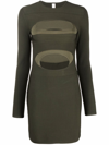 DION LEE CUT-OUT LAYERED MINIDRESS