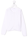 Il Gufo Fine-knit Cotton Cardigan In White
