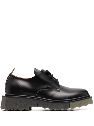 Off-white Black Brogues Derby Shoes