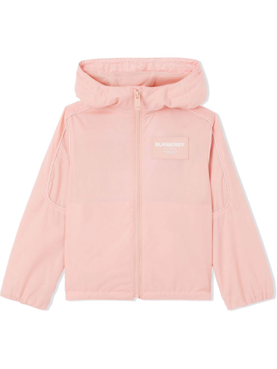 Burberry Kids' Little Girl's & Girl's Zip-up Windbreaker Jacket In Light Clay Pink