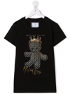 PHILIPP PLEIN JUNIOR TEEN COTTON TEDDY-BEAR PRINT T-SHIRT