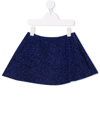 Oseree Kids' Glitter-detail A-line Skirt In Blue
