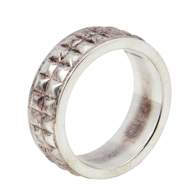 Tiffany Co Studded Band Ring Pre-owned Tiffany Co Sterling Silver