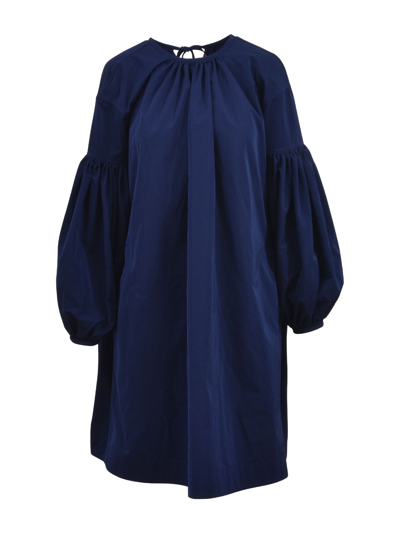 Calvin Klein Lace Detail Bishop Dress - Atterley In Blue