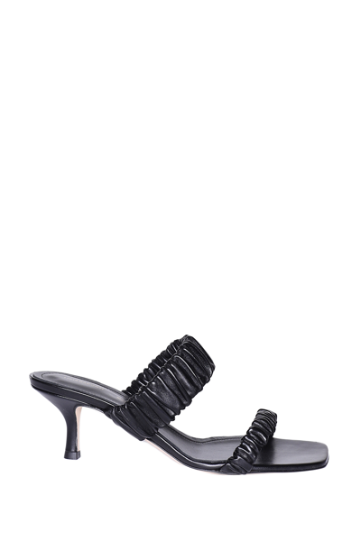 Liviana Conti Shoe Double White Band In Black