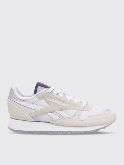 Reebok Classic Leather X Madwomen Collaboration In Ftwr White/ftwr White/purple Oasis