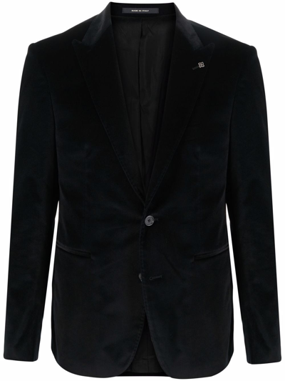 Aspesi Velvet Blazer In Nero