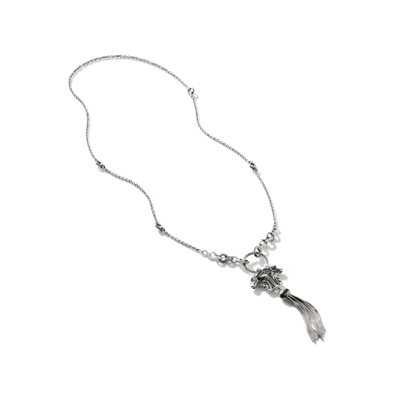John Hardy Legends Naga Amulet Keyring Necklace In Sterling Silver
