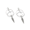 John Hardy Classic Chain Hammered Drop Huggie Hoop Earrings In Sterling Silver