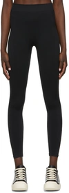 Rick Owens Black Knit Active Leggings In 09 Black