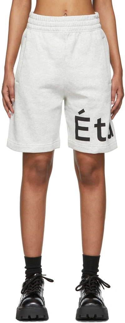Etudes Studio Grey Tempera Shorts In Heather Grey