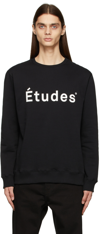 Etudes Studio Logo-print Organic-cotton Sweatshirt In Black