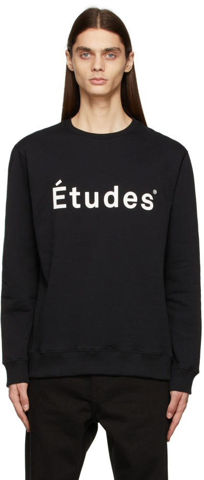 Etudes Studio Etudes Story Logo Embroidered Sweatshirt In Black