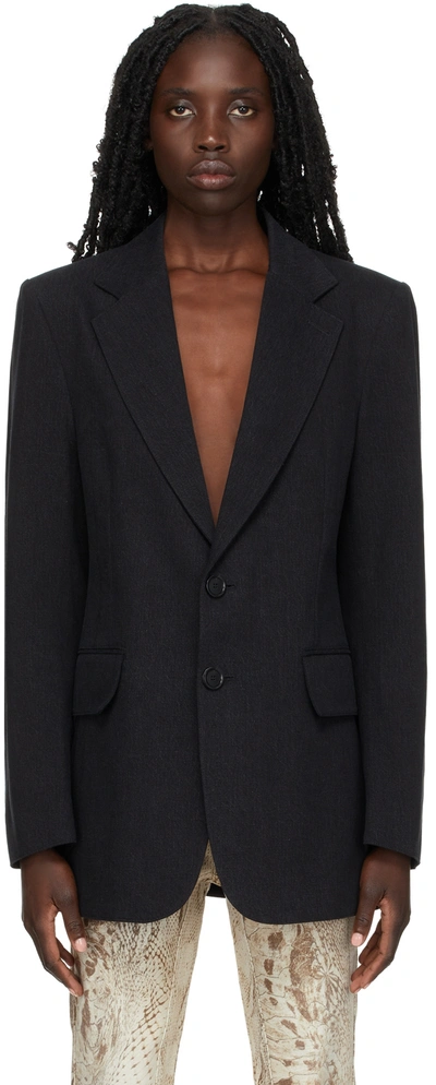 Kwaidan Editions Ssense Exclusive Black Denim Capsule Blazer