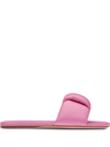 Miu Miu Luxurious Nappa Leather Sandals In Rosa
